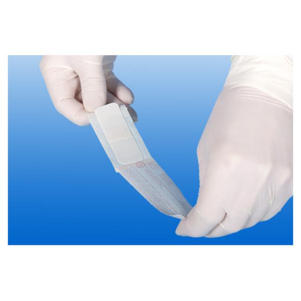 Preview: Rudablock Dialysepflaster, steril - weiß, 2,5 x 8,5 cm (SSB-fähig)