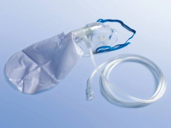 Sauerstoffmaske mit Sauerstoffreservoir - ohne Rückatmung für Erwachsene bzw. Kinder
