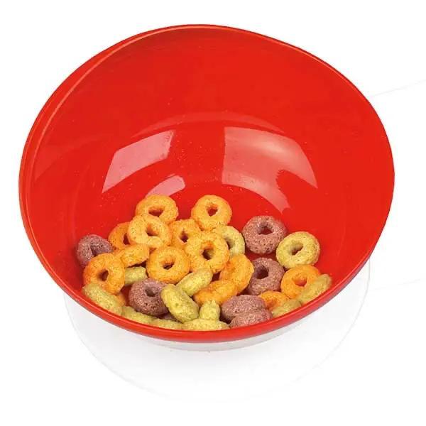 Preview: Schüssel auf Saugnapf - Rot, Durchmesser 12 cm