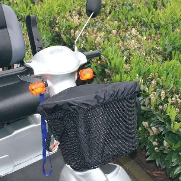 Scootertasche mit Regenhaube aus Nylon für den Scooter-Korb