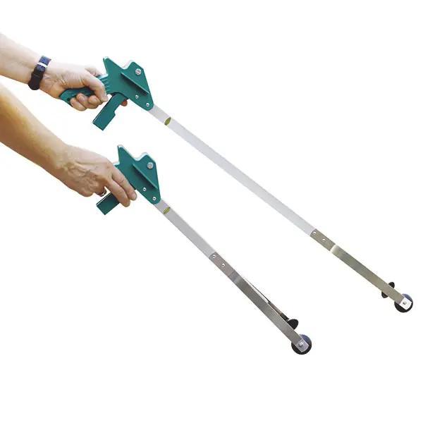 Preview: Seiten-Greifhilfe - Aus Aluminium mit weichem Gummi-Saugnapf 