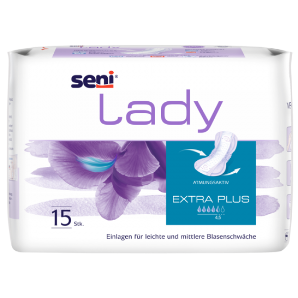 Preview: Seni Lady Extra Plus Inkontinenzeinlage - für Frauen, leichte bis mittlere Inkontinenz