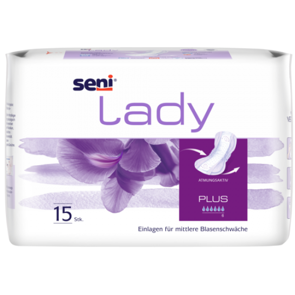 Preview: Seni Lady Plus Inkontinenzeinlage - für Frauen, bei mittlerer Inkontinenz