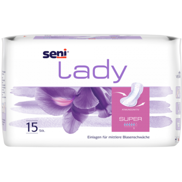 Preview: Seni Lady Super Inkontinenzeinlage - für Frauen, bei mittlerer Inkontinenz