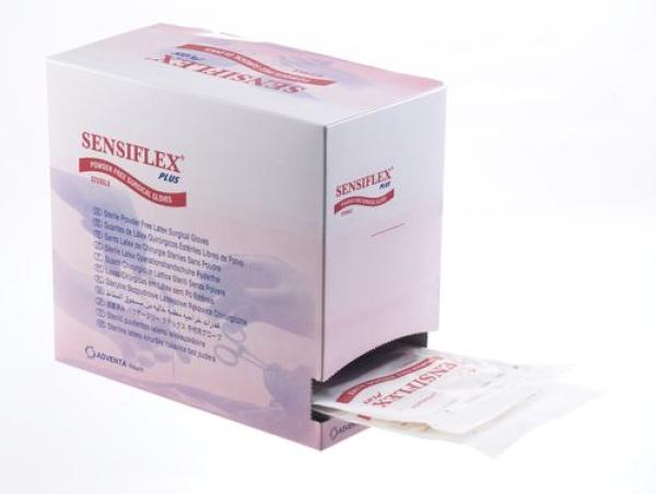 Sensiflex plus OP-Handschuhe, steril - 50 Paar, Latex, puderfrei  - Größe 6,5