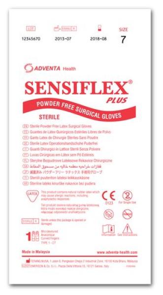 Preview: Sensiflex plus OP-Handschuhe, steril - 50 Paar, Latex, puderfrei 