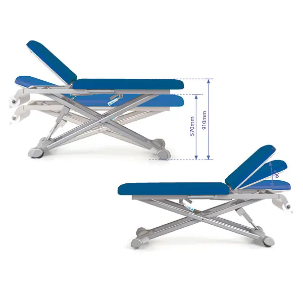 Preview: Servocomfort Untersuchungsliege - Höhenverstellung von 57 - 91 cm mittels Elektromotor