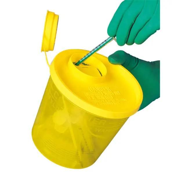Preview: Sicherheitscontainer für Spritzen und Kanülen - Verschiedene Größen / Durchstichfest 