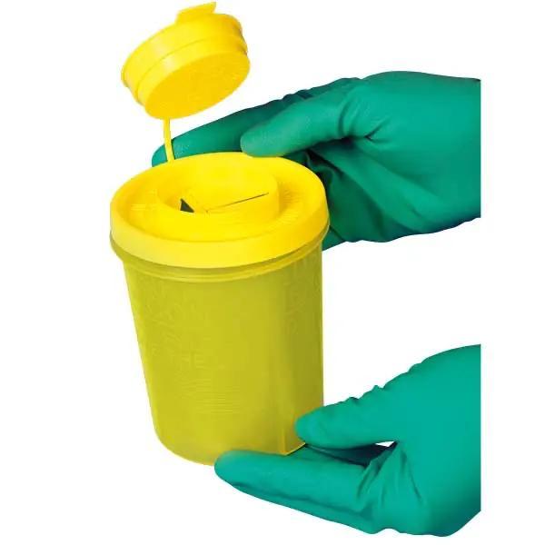 Preview: Sicherheitscontainer für Spritzen und Kanülen - Verschiedene Größen / Durchstichfest 