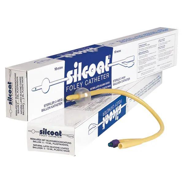 Silcoat Ballonkatheter - Latex Foley Langzeitballonkatheter mit Silikon-Außenbeschichtung