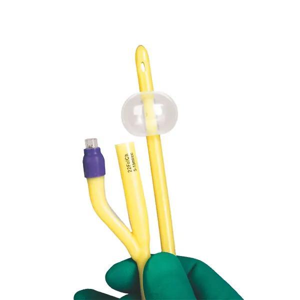 Preview: Silcoat Ballonkatheter - Latex Foley Langzeitballonkatheter mit Silikon-Außenbeschichtung