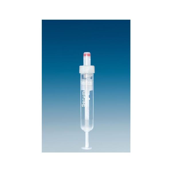 S-Monovette 5,5 ml, Serum, 75 x 15 mm - 50 Stück, grau, steril