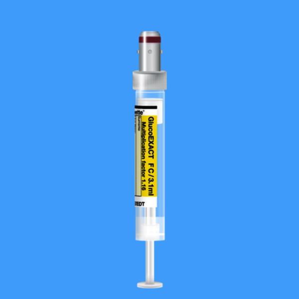 S-Monovetten 3,1 ml mit Etikett - GlucoEXAKT FC - 50 Stück
