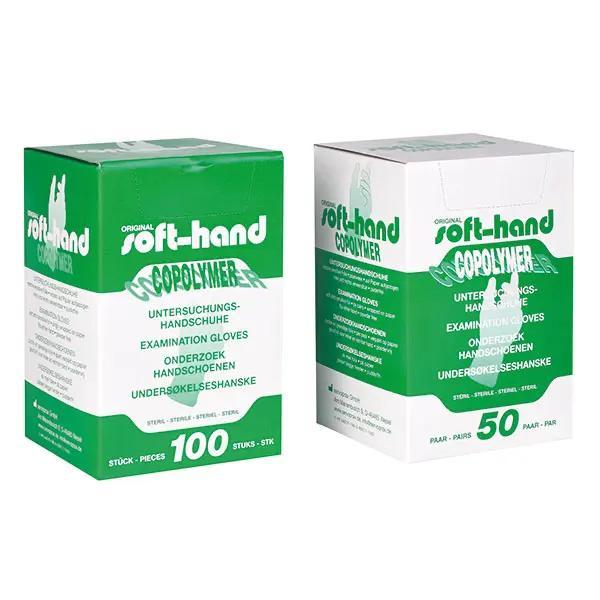 Soft-Hand Copolymer - Untersuchungshandschuhe, Steril - auf Papier gezogen