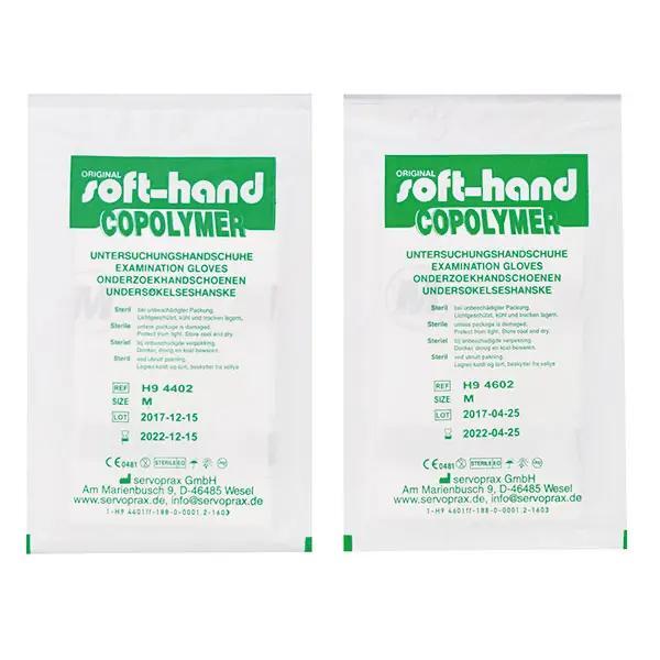 Preview: Soft-Hand Copolymer - Untersuchungshandschuhe, Steril - auf Papier gezogen