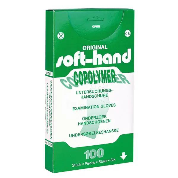 Soft-Hand Copolymer - Untersuchungshandschuhe, Unsteril - auf Papier gezogen