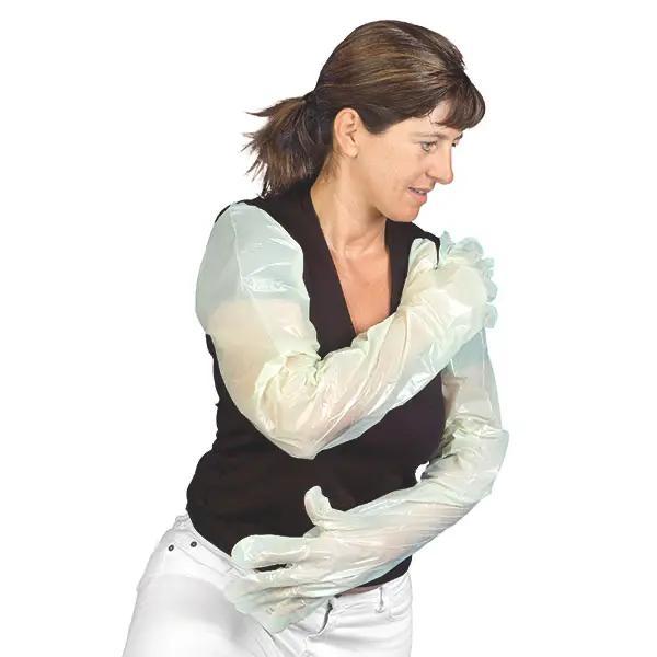 Preview: Soft-Hand extra Vet - Veterinärhandschuhe aus grüner Copolymer-Folie