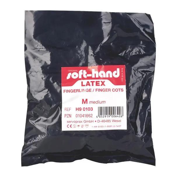 Preview: Soft-Hand Latex Fingerlinge - Untersuchungsfingerlinge, puderfrei (SSB-fähig)