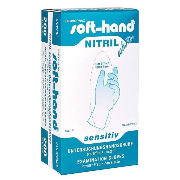 Soft-Hand Nitril - White Sensitive - Untersuchungshandschuhe, puderfrei