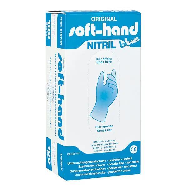 Soft-Hand Nitril Blue - Untersuchungshandschuhe, Latex- und puderfrei