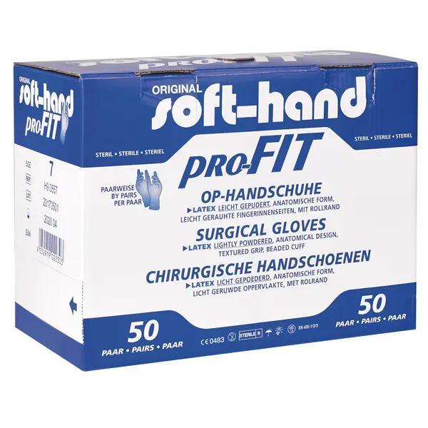 Soft-Hand Profit Latex - OP-Handschuhe, leicht gepudert - Gr.: 6 1/2 - klein