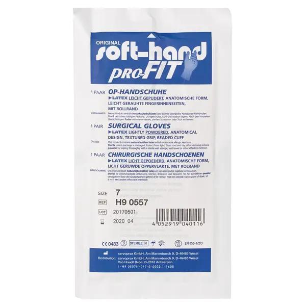 Preview: Soft-Hand Profit Latex - OP-Handschuhe, leicht gepudert - Gr. 6 1/2 klein