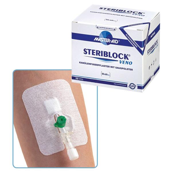 Steriblock Veno  6 x 8 cm - Kanülenfixierpflaster (SSB-fähig)