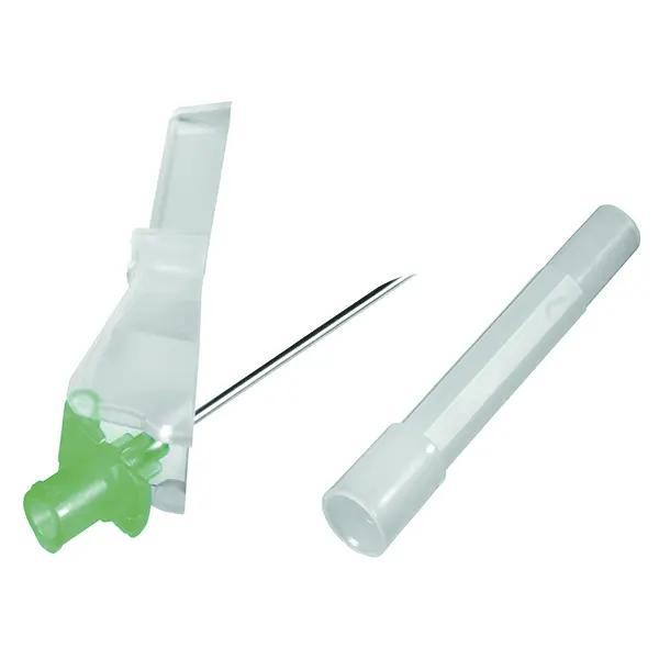 Sterican Safety - Einmalkanülen mit Sicherheitsmechanismus, Kanülen-Schutzschild lang - Grün