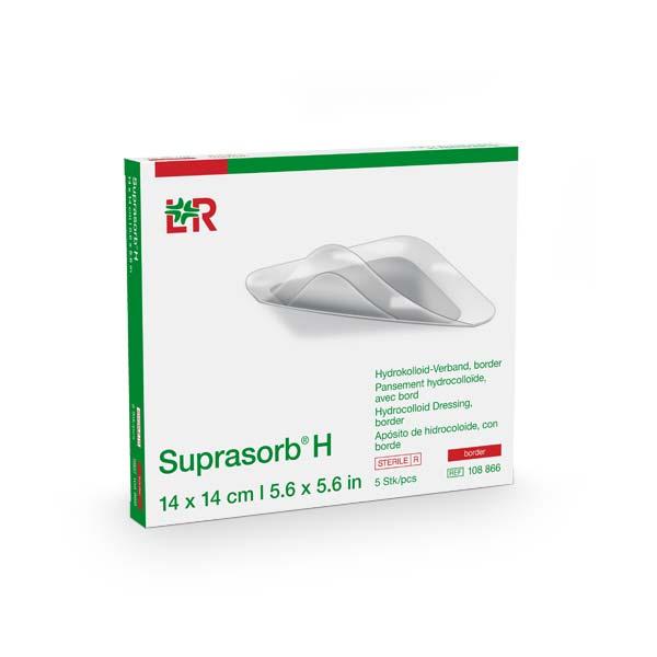 Suprasorb H Hydrokolloid Verband Border - Heilungsfördernd, Kontaminationsschutz, 5 Stück (SSB-fähig)