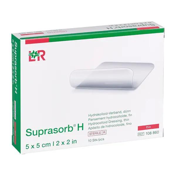 Suprasorb H Hydrokolloid Verband Dünn - Heilungsfördernd, Autolysefördernd, 10 Stück (SSB-fähig)