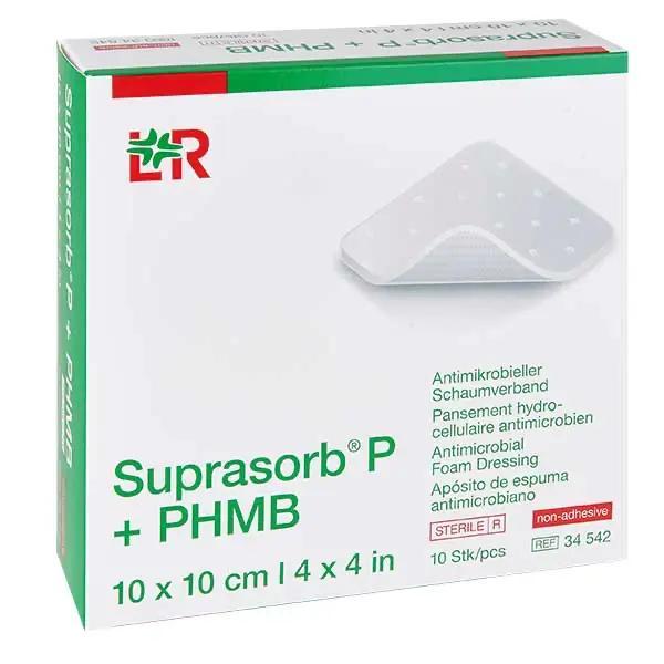Suprasorb P plus PHMB - Steriler, antimikrobieller PU Schaumverband (SSB-fähig)