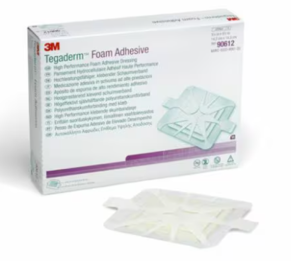 Preview: Tegaderm Foam Adhesive 3M - Schaumverband mit Kleberand (SSB-fähig)