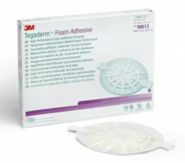 Preview: Tegaderm Foam Adhesive 3M - Schaumverband mit Kleberand (SSB-fähig)