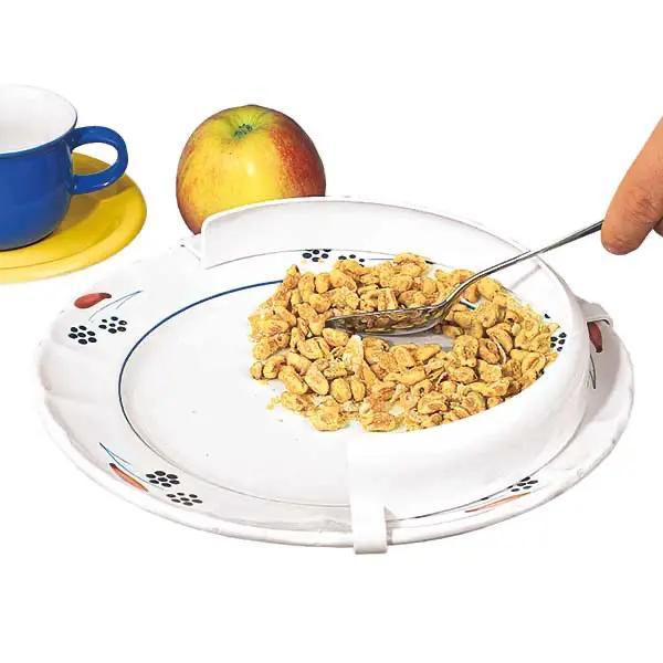 Preview: Tellerrand - Mit federnder Wirkung für selbstständigen Halt und eingearbeiteter Rille