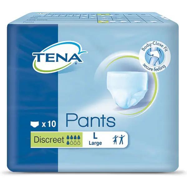 Preview: Tena Pants Discreet - Einweg-Slip und Einlage in Einem, tragbar wie normale Unterwäsche