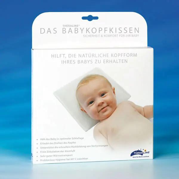 Theraline Babykopfkissen - anatomisch geformt, bei 60 °C waschbar