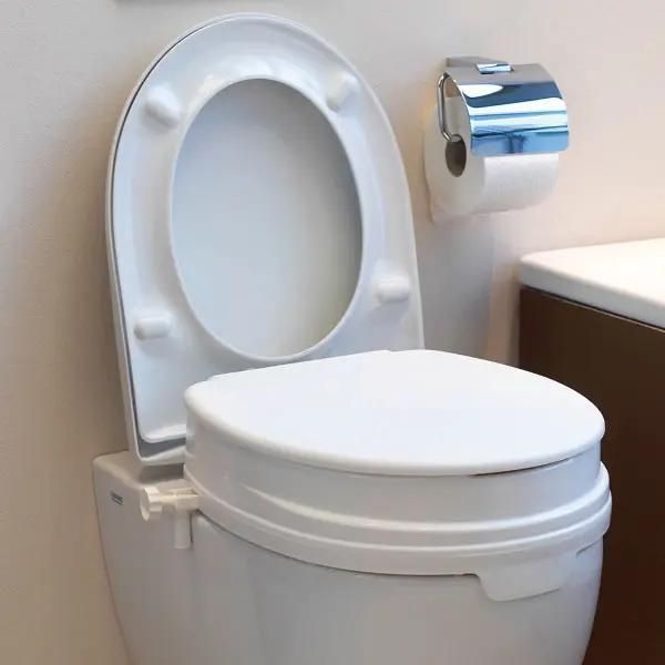 Preview: Toilettensitzerhöhung mit Deckel - 10 cm Erhöhung des Toilettensitzes