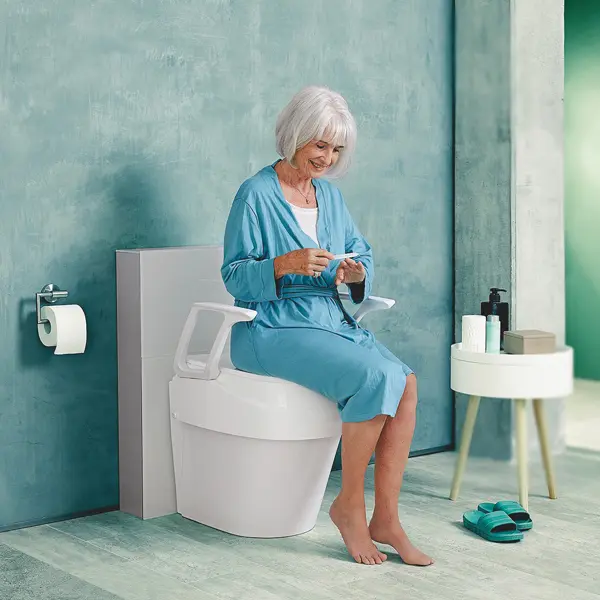 Preview: Toilettensitzerhöhung Universal - Verstellbare Sitzhöhe 8-15 cm 