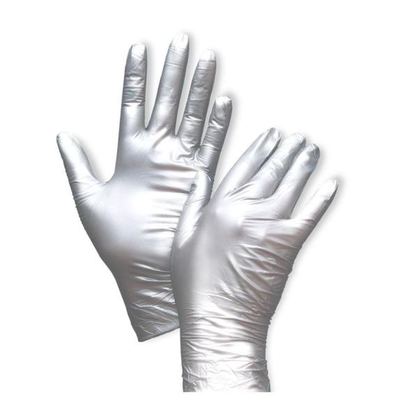 Preview: Unigloves FANCY Silver -Nitril Untersuchungshandschuhe, unsteril, puderfrei