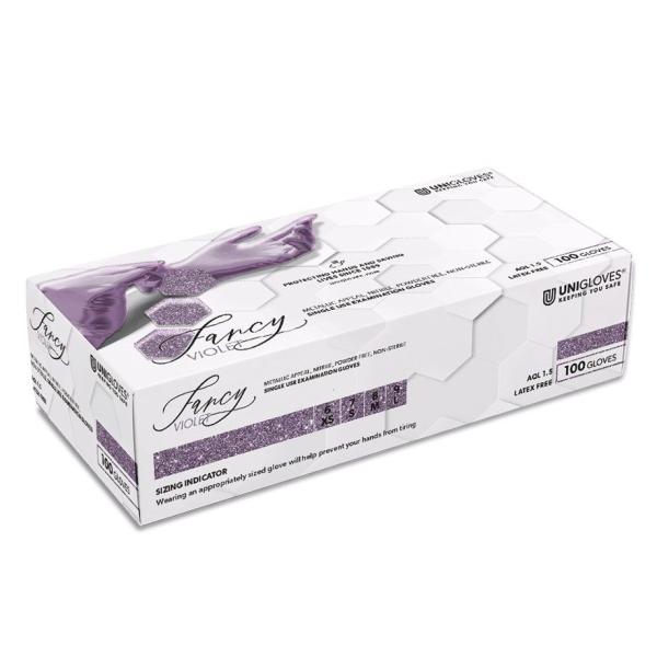 Unigloves FANCY Violet -Nitril Untersuchungshandschuhe, unsteril, puderfrei