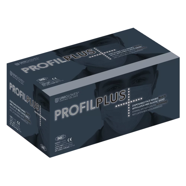 Unigloves Profil plus Mundschutz  - latexfrei mit Ohrschlaufen, EN14683, TYP - II R