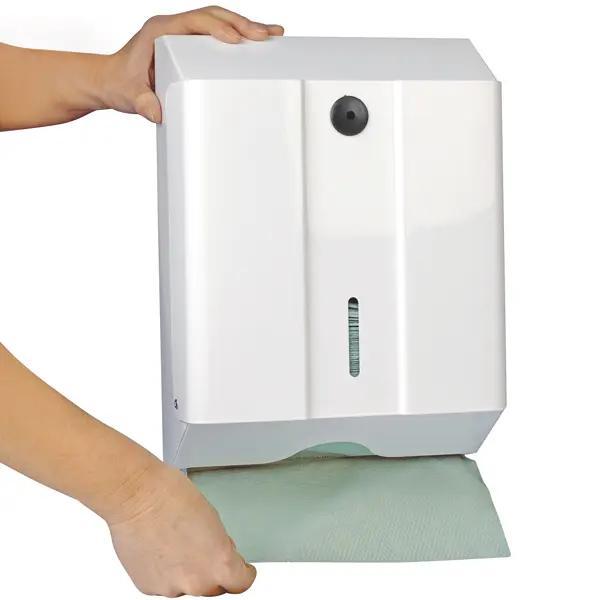 Universal Handtuchspender - Aus Stahlblech für 600 Papierhandtücher, Wandmontage 