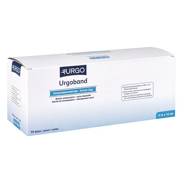 Urgoband - Kompressionsbinden mit kurzem Zug, Hoher Arbeitsdruck (SSB-fähig)