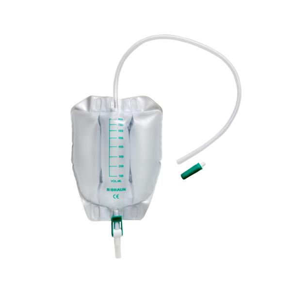 Urimed Tribag Plus Beinbeutel unsteril - Vliesrückseite, latexfrei, mit Sicherheitsventil