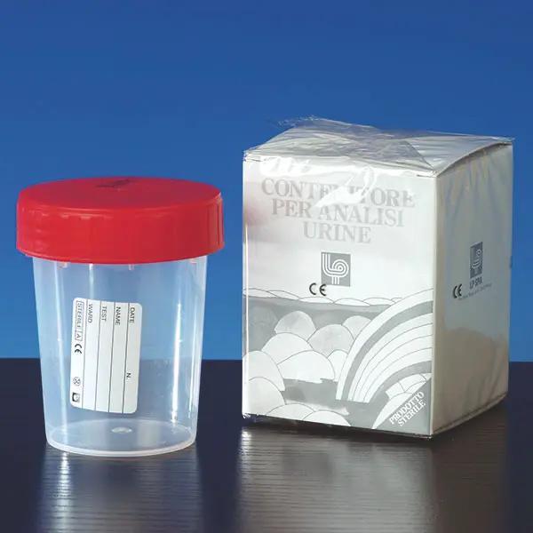 Preview: Urinbecher mit dichtem Schraubdeckel