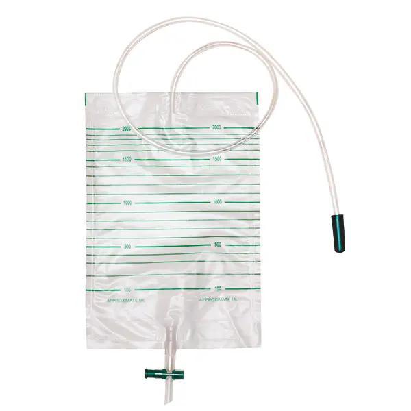 Urinbeutel 2 Liter Unsteril - graduiert - Schlauch 90 cm