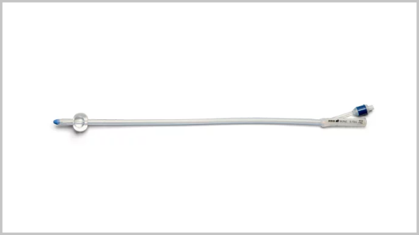 Urosid Silikon Ballonkatheter - L40 cm - Ballon 5-10 ml mit RK - Streifen (SSB-fähig)