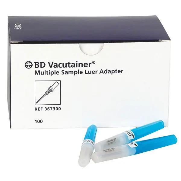 Vacutainer Luer-Adapter - Steril, mit Ventil - 100 Stück