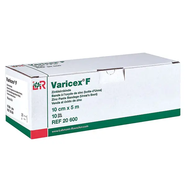 Varicex F (Feucht) - Zinkleimbinden zum Herstellen eines halbstarren Dauerverbandes