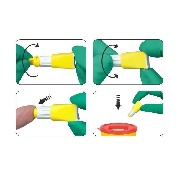 Preview: Vario Safe Plus Sicherheitslanzetten - Tiefenverstellbare Lanzette mit 3 Einstichtiefen